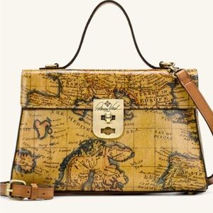 Vintage Map Print Patricia Nash Handbag